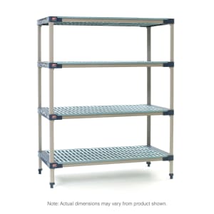 001-X316G4 MetroMax® 4 Polymer Louvered Shelf Kit - 24"W x 18"D x 63"H