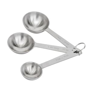 Vollrath 44572 Stainless Steel Measuring Spoon Set - 5 Piece