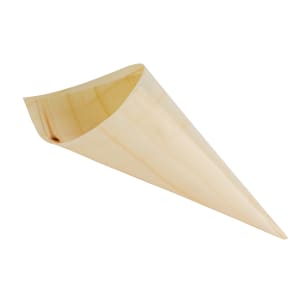 229-BAMDCN5 Disposable Mini Serving Cone - 1 3/4" x 5", Pinewood