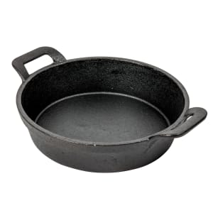 229-CW30140 28 oz Mini Round Server w/ Handles, 9" Diameter, Cast Iron
