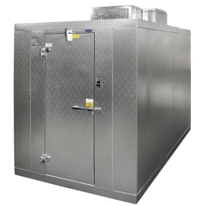 378-KLB77810CR Indoor Walk-In Cooler w/ Right Hinge Door - Top Mount Compressor, 8' x 10' x 7' 7"H, Floor