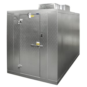 378-KLB66CR Indoor Walk-In Cooler w/ Right Hinge Door - Top Mount Compressor, 6' x 6' x 6' 7"H, Floor
