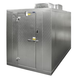 378-KLB68CL 6' x 8' Indoor Walk-In Cooler w/ Top-Mounted Compressor - Floor