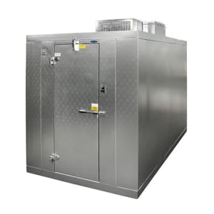 378-KLB1012C Indoor Walk-In Cooler w/ Right Hinge Door - Top Mount Compressor, 10' x 12' x 6' 7"H, Floor