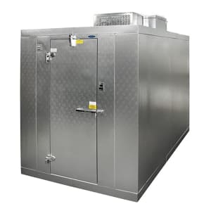 378-KLB7746CL Indoor Walk-In Cooler w/ Left Hinge Door - Top Mount Compressor, 4' x 6' x 7' 7"H, Floor