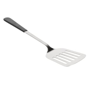 229-AM3314BK 13 1/2"L Slotted Stainless Turner w/ Black Vinyl Handle