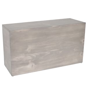 151-16611110 Rectangular Display Riser - 7" x 20 1/2" x 11", Pine Wood, Gray Wash