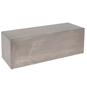 151-1667110 Rectangular Display Riser - 7" x 20 1/2" x 7", Pine Wood, Gray Wash