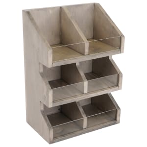 151-2054110 Condiment Organizer w/ (6) Bins - Gray