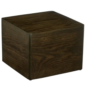 151-224209112 Square Cube Riser - 12" x 12" x 9", Oak Wood, Dark
