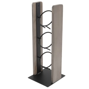 151-3411110 3 Cylinder Display Only - 7 3/4" x 7 1/4" x 20 1/2", Pine Wood, Gray Wash