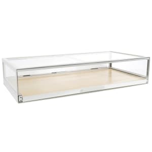 151-369471 Rectangular Pastry Display Case w/ Pull Out Drawer - 48"W x 24"D x 10"H, Clear/Painted Metal Frame