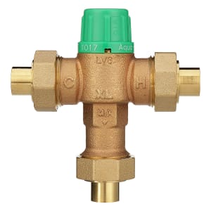 thumbnail image 2 of Zurn Aqua-Gard Thermostatic Mixing Valve – 1/2” Point-of-Use Hot & Cold Water Mixer | Safe Temperature Control 2 of 9