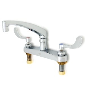 813-Z871G4XL Deck Mount Lavatory Faucet w/ 8" Cast Spout & 4" Wrist Handles - 2.2 gpm Pressure