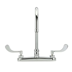 813-Z871C4XL Deck Mount Faucet w/ 8" Gooseneck Spout & 4" Wrist Handles - 2.2 gpm Pressure