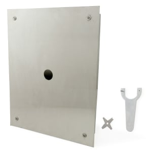 813-Z6199BX17 Access Panel and Frame w/ 1 1/2" Hole - 13" x 17", Stainless Steel