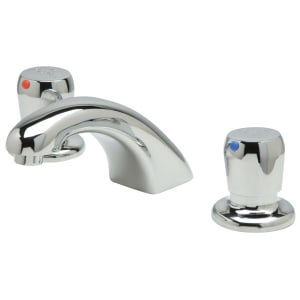 813-Z867R0XL Deck Mount Metering Faucet w/ 5" Spout & Push Button Caps - 1.0 gpm Spray Outlet