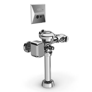 813-ZEMS6000AVMOBW1 In Wall Hardwired Sensor Flush Valve for Water Closets - 3.5 gpf, 11 1/2" Rough In, Chrome