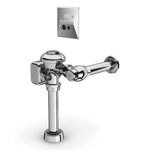 813-ZEMS6000PLHETW1 In Wall Hardwired Sensor Flush Valve for Water Closets - 1.28 gpf, 11 1/2" Rough In, Chrome