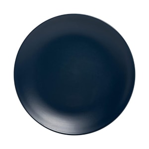 861-WM4DRKBLU 8 1/4" Round Wazee Matte Salad Plate - Stoneware, Midnight Blue