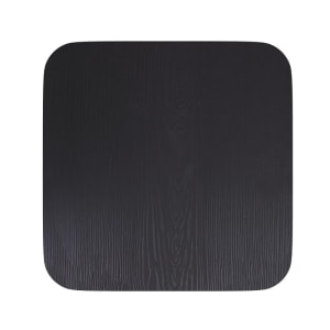 916-4JJSEAPL01BKGG Wood Seat for Metal Chairs or Stools - Resin Wood, Black Finish