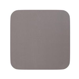 916-4JJSEAPL01GYGG Wood Seat for Metal Chairs or Stools - Resin Wood, Gray Finish