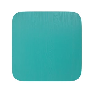 916-4JJSEAPL01MINTGG Wood Seat for Metal Chairs or Stools - Resin Wood, Mint Finish