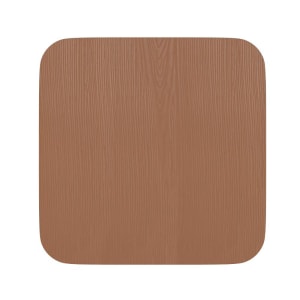 916-4JJSEAPL01TEAKGG Wood Seat for Metal Chairs or Stools - Resin Wood, Teak Finish