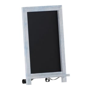 916-HFKHDGDISCRE8422 Chalkboard Sign w/ Legs - 12"W x 17"H, Pine Wood Frame, Rustic Blue