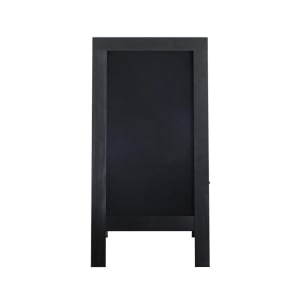 916-HGWAGDI8612315GG Double-Sided Magnetic Chalkboard Easel - 20" x 40", Pine Wood, Black