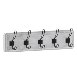 916-HFKHDGDICRE8332 24" Wall Mount Storage Rack, Pine Wood, White