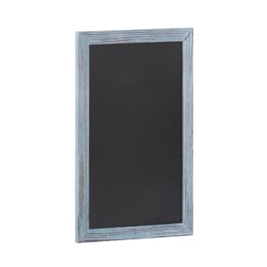 916-HGWAGDISCRE8262 Wall Mount Chalkboard Sign - 20"W x 30"H, Pine Wood Frame, Rustic Blue