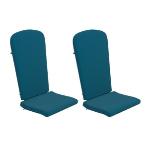 916-JJCSN14501TL2GG Seat Cushion for High Back Patio Chairs - 19 1/4"W x 47 1/4"D x 2"H, Polypropylene, Teal