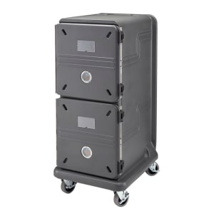 144-PCU2000CP615 Pro Cart Ultra™ Cold Insulated Food Carrier w/ (20) Pan Capacity, Charcoal Gray, 115v