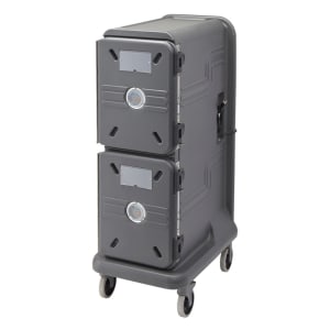 144-PCU800CC615 Pro Cart Ultra™ Cold Insulated Food Carrier w/ (8) Pan Capacity, Charcoal Gray, 115v