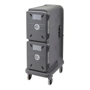 144-PCU800HC615 Pro Cart Ultra™ Hot Insulated Food Carrier w/ (8) Pan Capacity, Charcoal Gray, 115v