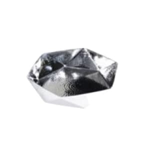 969-9380 6" Hexagonal Bowl - Hammered Stainless Steel, Mirror Finish