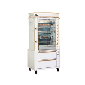 481-GF9755GLUXNGB Gas 5 Spit Commercial Rotisserie w/ 15 Bird Capacity, Natural Gas