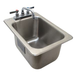 161-DBS1 (1) Compartment Drop-in Sink - 12 5/16" x 21 1/8", Drain Included