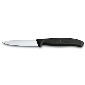 037-47600 Paring Knife w/ 3 1/4" Blade, Black Polypropylene Handle