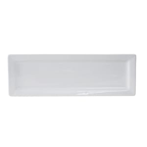 424-GSP553 Rectangular Santorini Plate - 16" x 5 1/2", China, Porcelain White