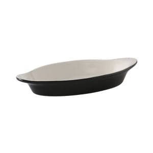 424-B4N150 17 oz Oval DuraTux®© Welsh Rarebit - Ceramic, Black/Eggshell