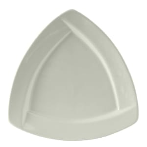 424-BWZ102J 10 1/8" Triangular DuraTux®© Plate - Ceramic, White