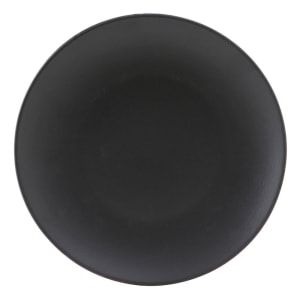 424-VBA102 10 1/4" Round Zion Plate - Porcelain, Black