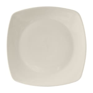 424-BEH126C 12 3/4" Square DuraTux®© Plate - Ceramic, American White/Eggshell