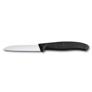 037-67403 Paring Knife w/ 3 1/4" Blade, Black Polypropylene Handle