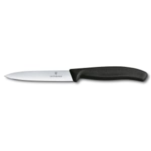 037-67703 Paring Knife w/ 4" Blade, Black Polypropylene Handle