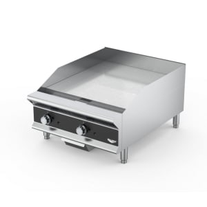175-GGHDM24 24" Heavy-Duty Gas Griddle w/ Manual Controls - 1" Steel Plate, Stainless S...