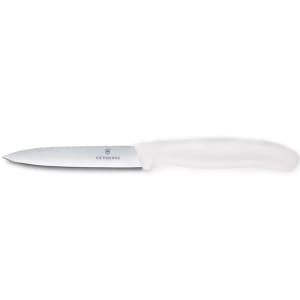 037-67707 Paring Knife w/ 4" Blade, White Polypropylene Handle