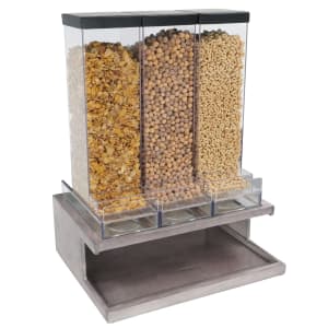 151-3434110 Countertop Cereal Dispenser, (3) 9 4/5 liter Hoppers